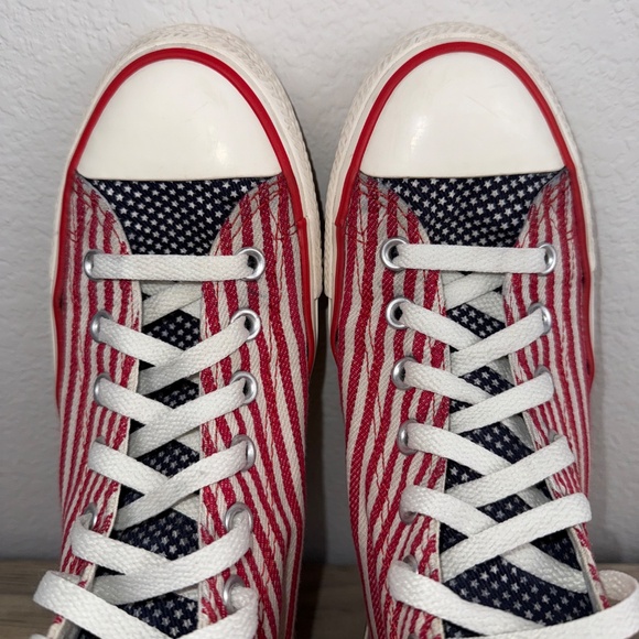 Converse High Top Chuck Taylor All American Stars and Stripes Men's 8 Women's 10 - Picture 10 of 12